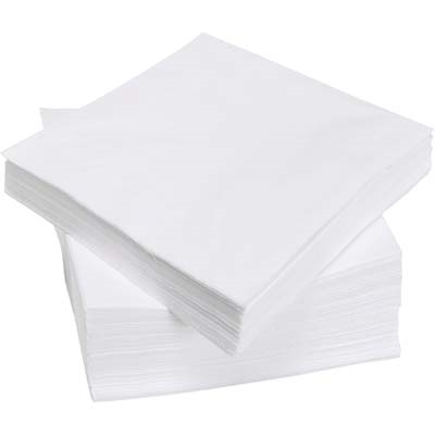 TOVAGLIOLI DI CARTA BIANCO - 40×40 da 50 pz. 2 veli C+C